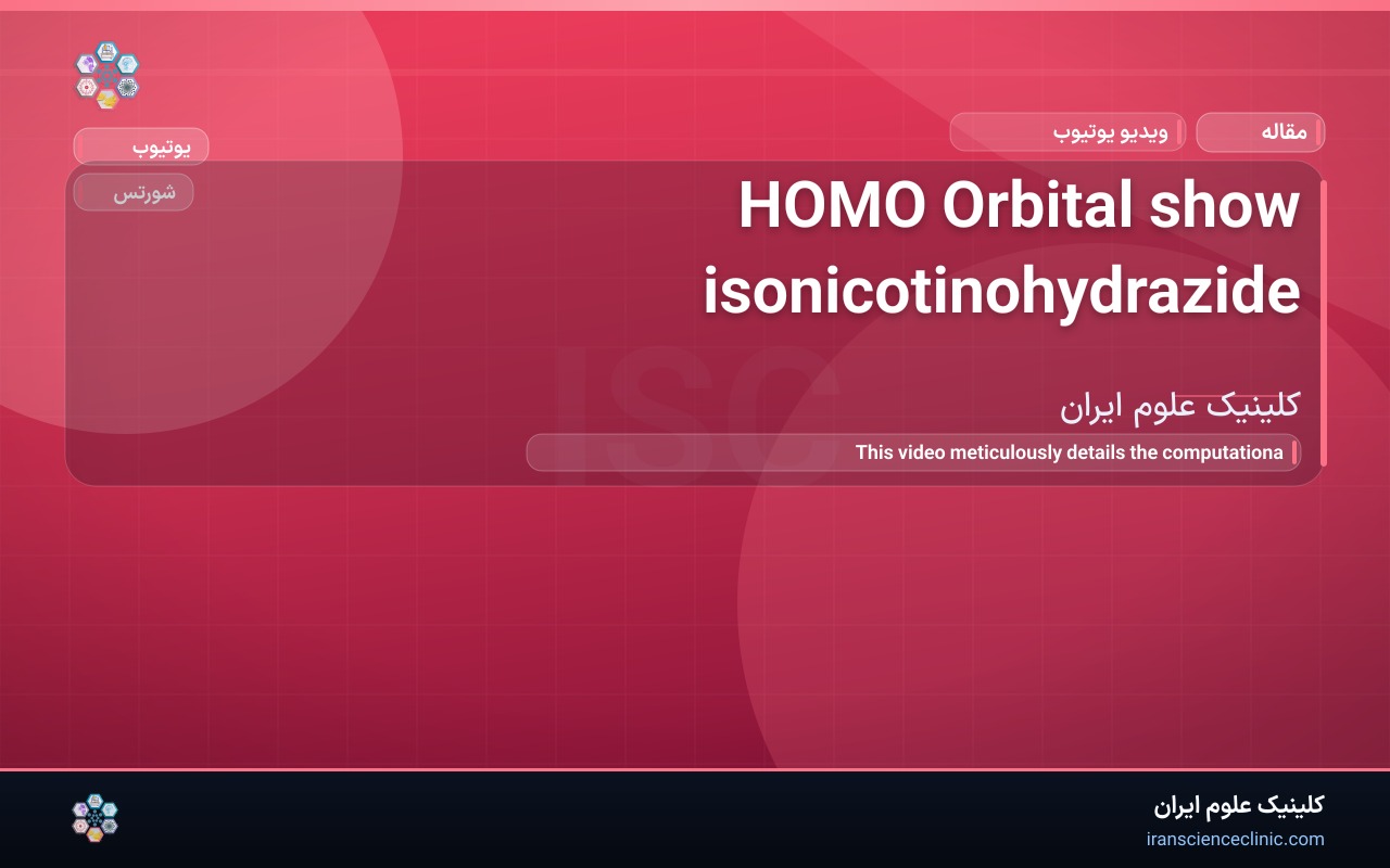 HOMO Orbital show isonicotinohydrazide