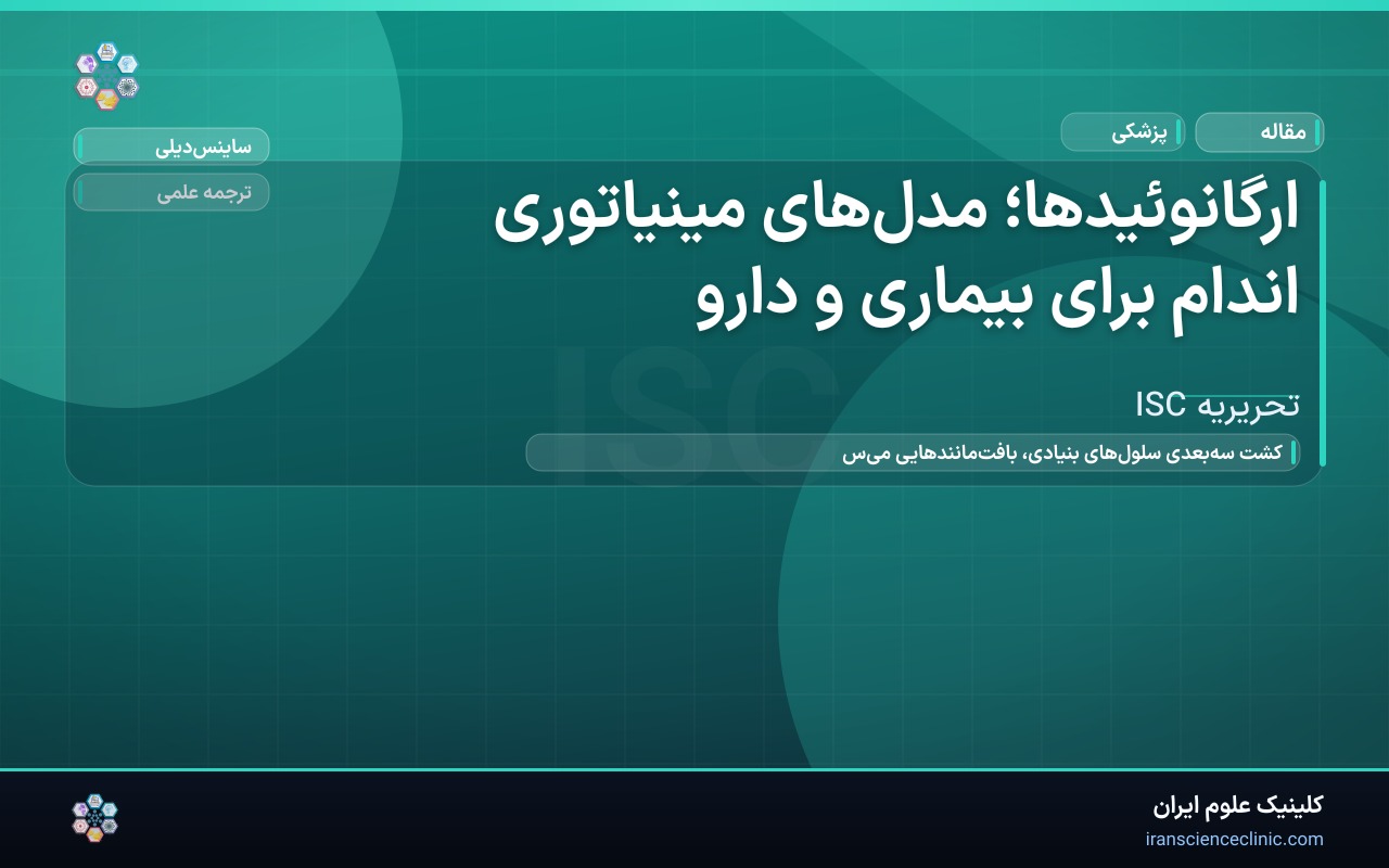 ارگانوئیدها؛ مدل‌های مینیاتوری اندام برای بیماری و دارو
