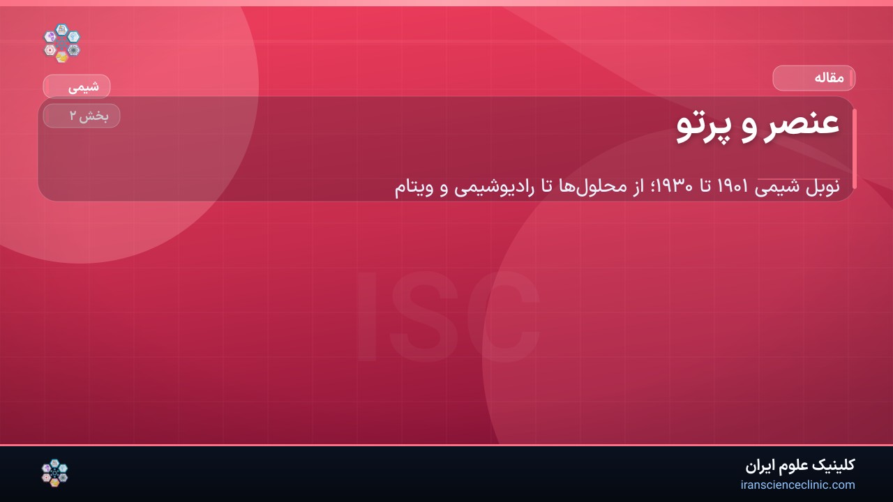 عنصر و پرتو
