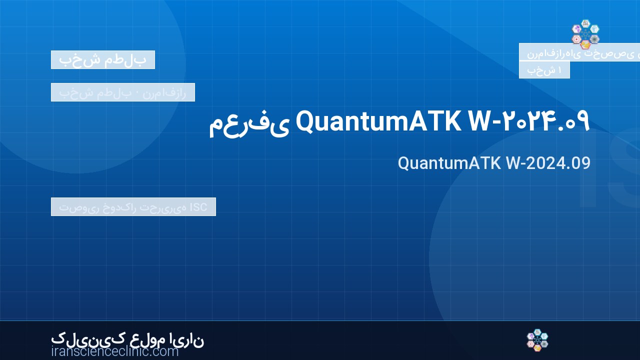 معرفی QuantumATK W-2024.09