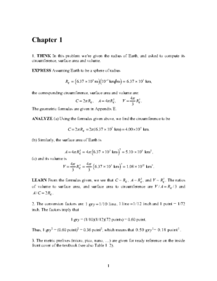 کتاب حل المسایل فیزیک هالیدی ویرایش 10 ، Fundamentals Of Physics Extended 10th Edition Instructor's Solutions Manual Wiley (2013) Page1